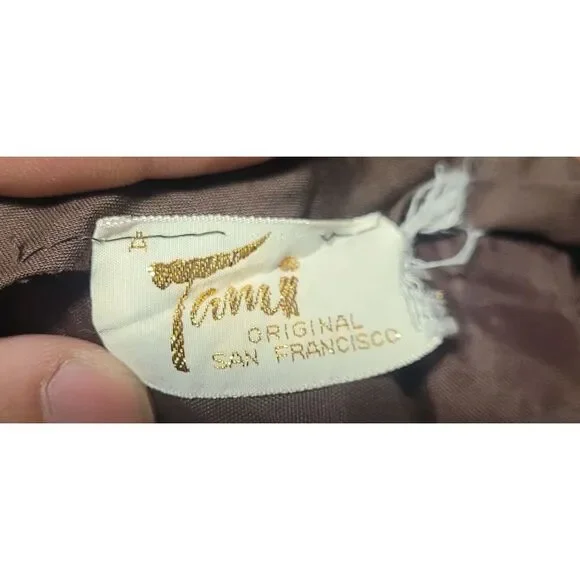 Vintage 60s Orange Brown Plaid Mini Skirt A Line Size XS Tami‎ Mod Gogo Twiggy - Picture 4 of 8